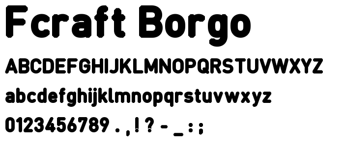 Fcraft Borgo font